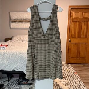American Eagle Outfitters Plaid Dress - Black and Tan